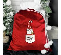 Personalised Message Gonk Male Christmas Sack