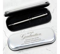Personalised Message Graduation Ball Point Pen - Black