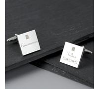 Personalised Message Groomsman Cufflinks