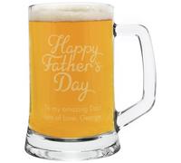 Personalised Message Happy Fathers Day Pint Glass