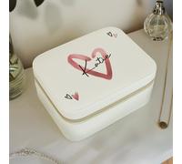 Personalised Message Heart Travel Jewellery Box