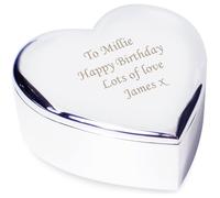 Personalised Message Heart Trinket
