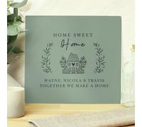 Personalised Message Home Glass Chopping Board
