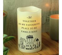 Personalised Message Home Led Candle