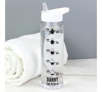 Personalised Message Hydration Tracker Water Bottle - 750ml