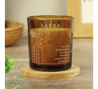 Personalised Message May Birth Flower Candle - Vanilla