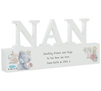 Personalised Me To You Wooden Nan Ornament White