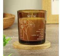 Personalised Message October Birth Candle - Vanilla