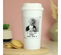 Personalised Message Photo Upload Travel Mug - 380ml