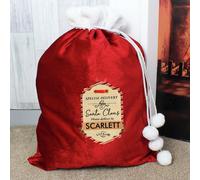 Personalised Message Special Delivery Red Christmas Sack
