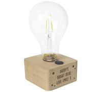Personalised Message Star LED Bulb Table Lamp - Natural
