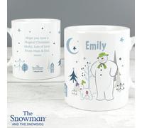Personalised Message The Snowman And Snowdog Mug