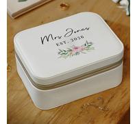 Personalised Message Wedding Travel Jewellery Box