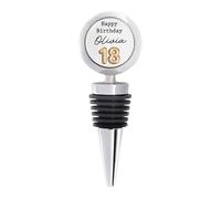 Personalised Metal 18th Birthday Bottle Stopper, Custom Name Wine Stopper | Handmade in the UK | Gift for Friend, Colleague | Birthday