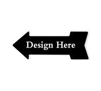 Personalised Metal Arrow Sign Custom Novelty Tin Arrow Metal - Design Your Own Metal Sign - Direction Sign Street Sign for Outdoor Porches Garages Driveway Gates,Entrance Exit Prompt Sign