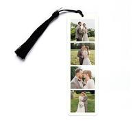 Personalised Metal Bookmark Gift | Custom Photos Page Marker with 4 Images