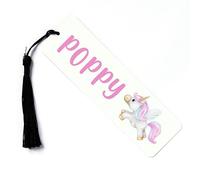 Personalised Metal Bookmark Gift | Kids Unicorn Page Marker | Custom Printed with Name