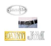 Personalised Metal Classic Unisex Replacement Belt Buckle Custom Name Belt Buckle for Men Old School Hip Hop Initial Letters Belt Buckles with Leather Belt Gift for Mens Dad Grandfather Husband