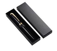 Personalised Metal Fountain Pen, with Gift Box Set with Laser Engraving, for Office Business Writing, Engraved with Your Name (Black)