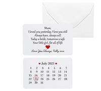 Personalised Metal Mother of The Bride Metal Wallet Card, Keepsake Gift