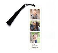 Personalised Metal Mum Grandma Bookmark Gift, Custom Photos Page Marker | Handmade in the UK | Gift for Grandma, Grandmother, Mum, Mummy, Mother | Birthday, Mother's Day, Christmas