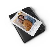 Personalised Metal Photo Wallet Card - Custom Aluminium Picture Card Gift for Valentine’s Day, Anniversary or Couples - Credit Card Size - Upload Your Photo & Text Style.V2.3