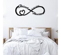 Personalised Metal Sign, Personalised Metal Heart Couples Sign, Custom Name Sign Metal Wall Art, Personaliszed Valentines Day Anniversary Wedding Newlywed Gifts for Couples (Style 4)