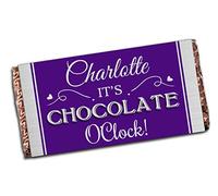 Personalised Milk Chocolate Bar Present Idea N126 for him her Mum Dad Brother Sister