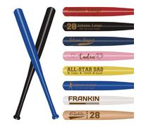 Personalised Mini Baseball Bats Custom Baseball Bat Wood 18inch Tee Ball Coach Team Training Games Engraved Gift