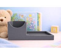 Personalised Mini Docking Station, Compatible with Yoto Mini Player, includes Card Storage, 3D-Printed PLA, Holds up to 60 Cards (Slate Grey)
