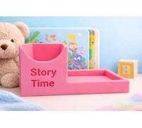 Personalised Mini Docking Station, Compatible with Yoto Mini Player, includes Card Storage, 3D-Printed PLA, Holds up to 60 Cards (Sakura Pink)