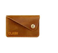 Personalised Minimalist Wallet Card Holder, Custom Leather Wallet with Embroidered Text, Card Wallet for Men and Women Credit Card Changes Organizer