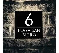 Personalised Modern Fashion Address Plaques Sign with LED Light, Custom Acrylic Illuminated House Number, Customizable Street Names and House Numbers(20x20cm)