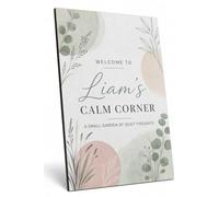Personalised Modern Garden Calm Corner A4 MDF Plaque Sign Gift
