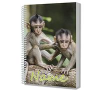 Personalised Monkey Monkies A5 Notepad Notebook Drawing Writing Jotter