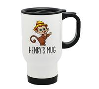 Personalised Monkey Thermal Travel Mug Flask Coffee Tea Mug 504
