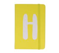 Personalised Monogram Initial A6 Hardback Ruled Pocket Notebook Letter H