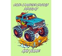Personalised Monster Truck Birthday Card