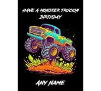Personalised Monster Truck Birthday Card