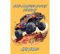 Personalised Monster Truck Birthday Card