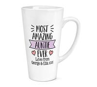 Personalised Most Amazing Auntie Ever Love from 17oz Large Latte Mug Cup