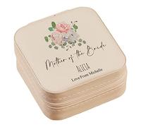 Personalised Mother of the Bride Jewellery Box Gift Floral Design