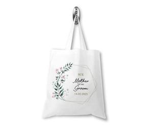 Personalised Mother of the Groom Tote Bag - Wedding Day Gift, Thank You Keepsake Present from Bride & Groom, Custom Wedding Tote