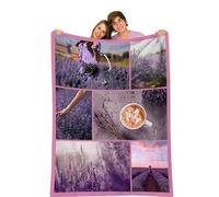 Personalised Mothers Day Blanket, Personalized Blanket with Pictures for Adults,Custom Blanket with Photo Text, Customized Blanket Using My Own Photos, Best Gifts for Mom Dad Friends Birthday