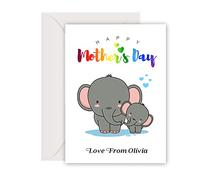 Personalised Mothers Day Card Gifts for Mum Custom Mothers Day Gifts from Daughter Son for Women Her Mum Grandma Mom Mama Mummy Grandmother Aunt(Design 4)