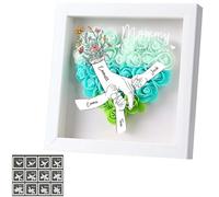 Personalised Mother's Day Flower Shadow Box with Custom 2-13 Names,Heart-Shaped 3D Dried Flower Box,Personalised Name Mom Gift,Family Keepsake Frame,2026 Mother’s Day Custom Gift,MumGift First Choice