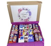 Personalised Mothers Day large chocolate gift box with wrappers