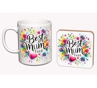 Personalised Mothers Day Mugs Gifts for Mum from Daughter & Son 11oz Ceramic Coffee Cup Birthday Presents You'll Always Be My Best Tea Nan Grandma Novelty Mug (Best Mum Ever)