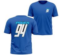 Personalised Motocross T Shirt Name & Race Number Top Custom MX Dirt Bike Racing Pits Track Day Practice Tee Boys Girls, 3-4 Years, Royal Blue
