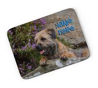 Personalised Mouse Mat BORDER TERRIER PUPPY ST020 Computer Pad PC Laptop Gamer Work Teacher Gift